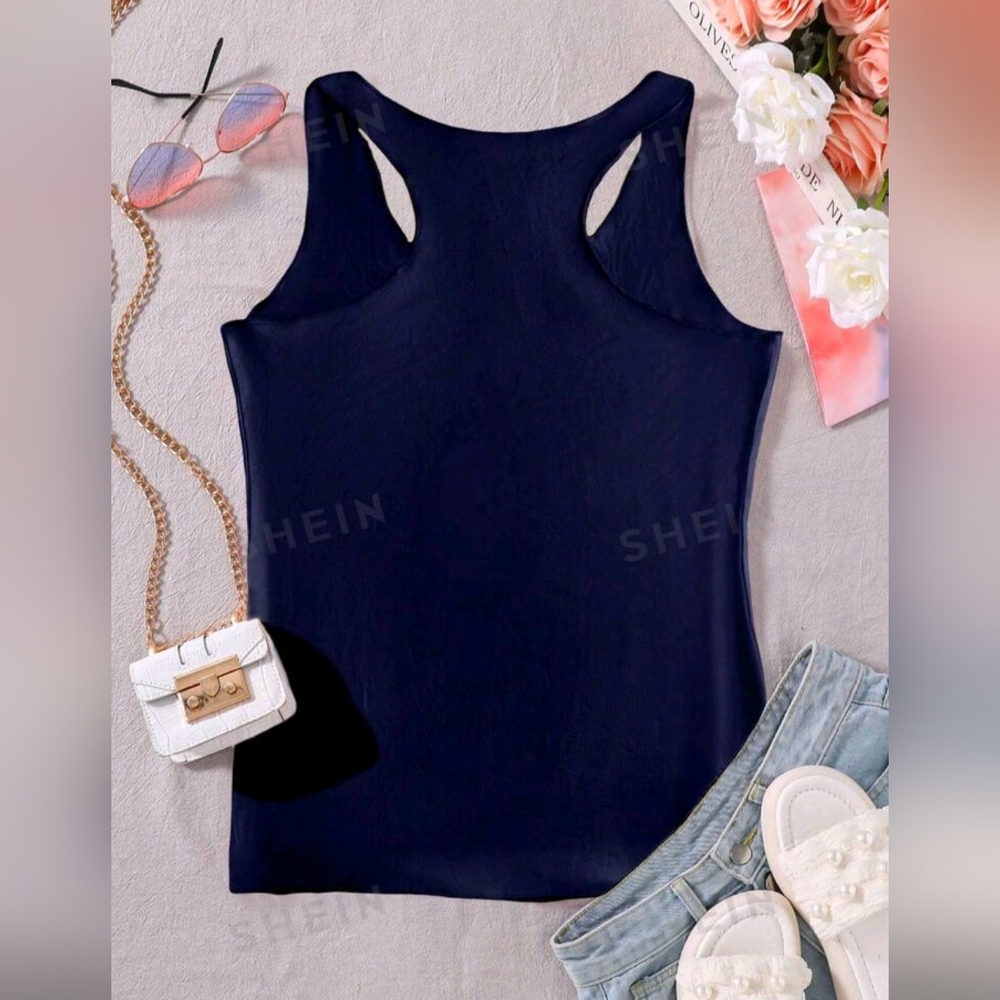 SHEIN Essnce Women Sleeveless "Faith" Sunflower Tank Top - Picture 2 of 6